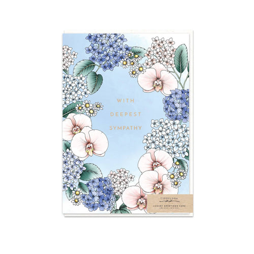 WITH DEEPEST SYMPATHY Greeting Card