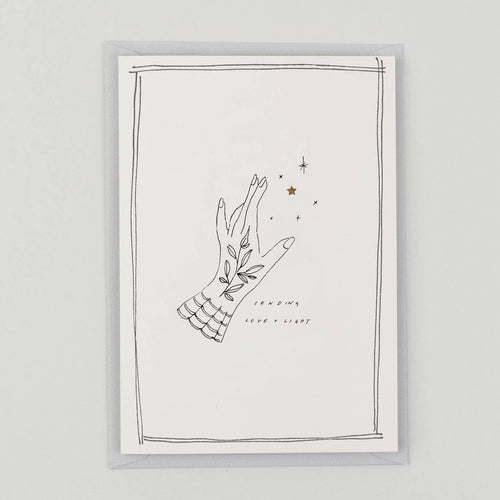 SENDING LOVE +  LIGHT Greeting Card