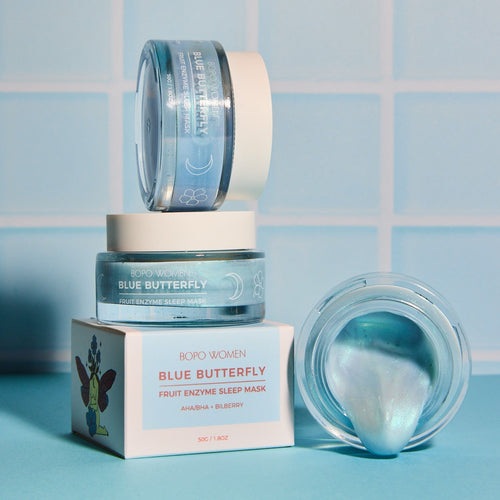 BLUE BUTTERFLY Enzyme Sleep Mask - Floral Alchemy