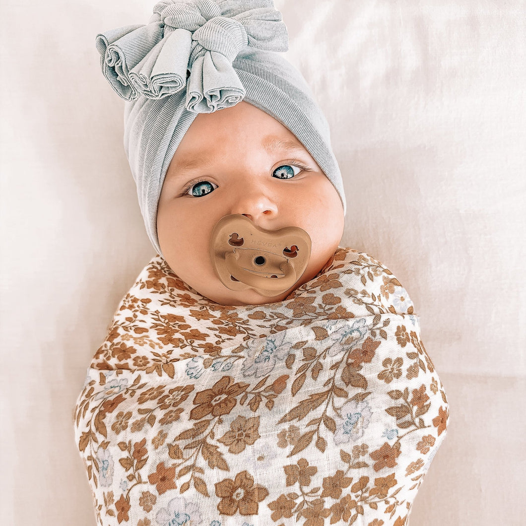 BRODERIE Organic Muslin Wrap Swaddle - Floral Alchemy