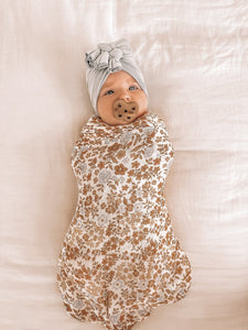 BRODERIE Organic Muslin Wrap Swaddle - Floral Alchemy