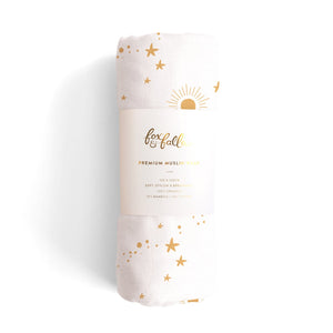 CONSTELLATION Organic Muslin Wrap Swaddle - Floral Alchemy