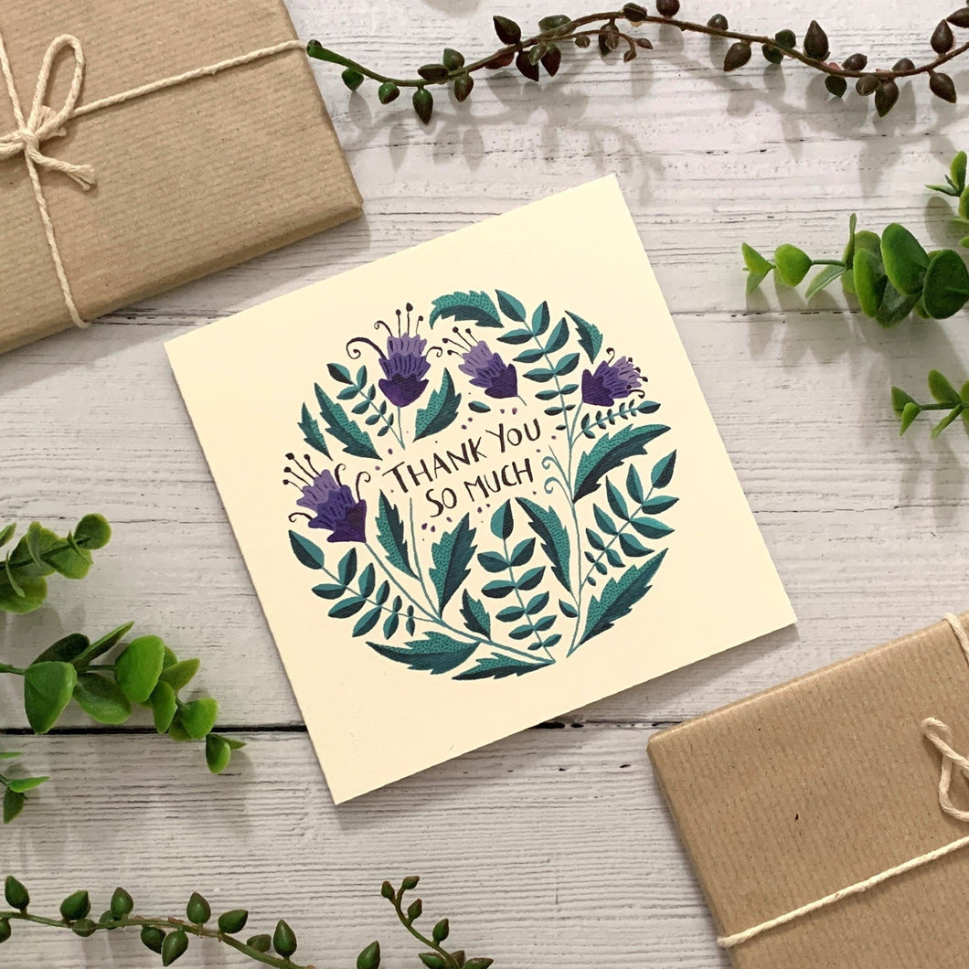 THANK YOU Greeting Card - Floral Alchemy