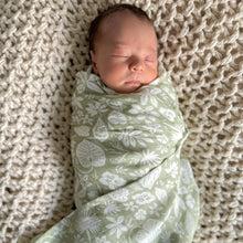 Load image into Gallery viewer, ZANZIBAR Organic Muslin Wrap Swaddle - Floral Alchemy